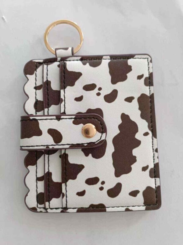 Wristlet Card Holder - Brown Cow