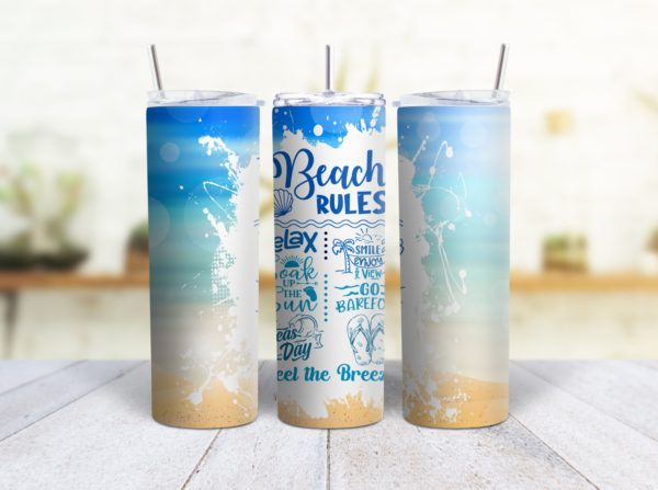 Beach Rules 20 oz Tumbler