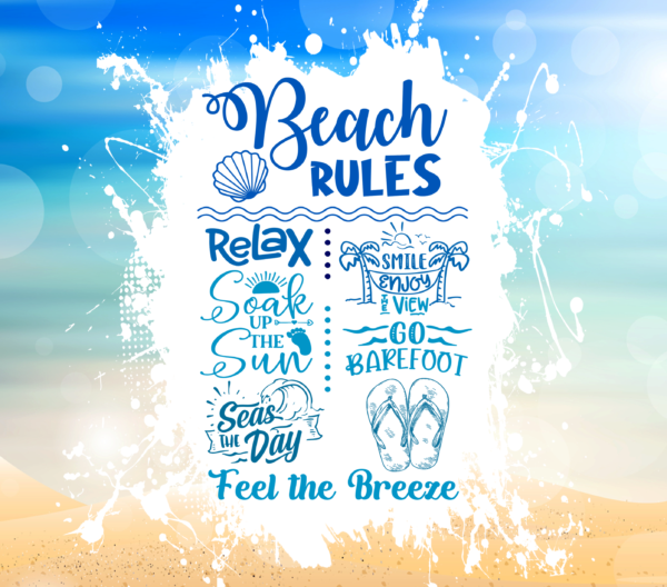 Beach Rules 20 oz Tumbler - Image 3