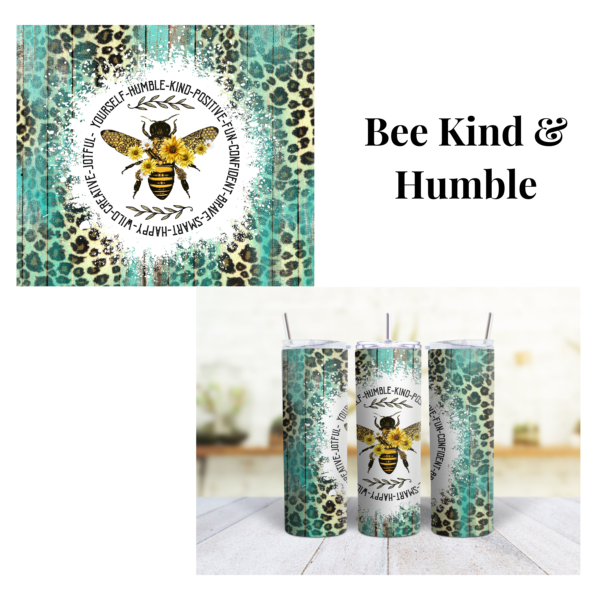 Bee Kind Humble 20 oz Tumbler - Image 2