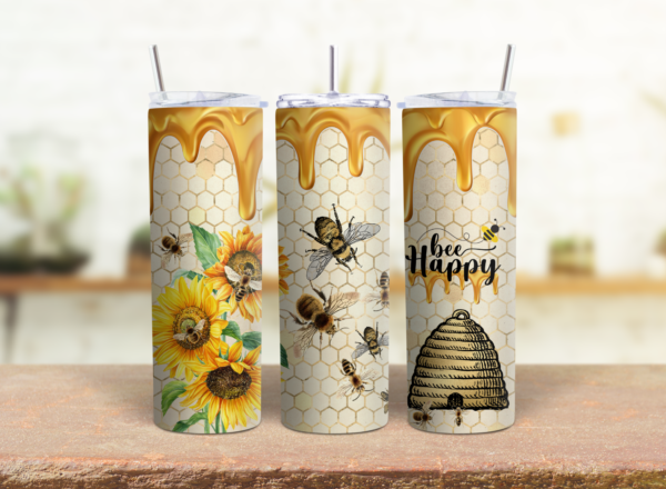 Bee Happy 20 oz Tumbler