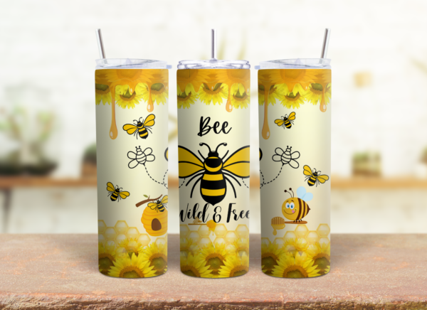 Bee Wild & Free 20 oz Tumbler