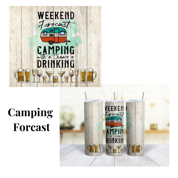 Camping Forecast 20 oz Tumbler - Image 2