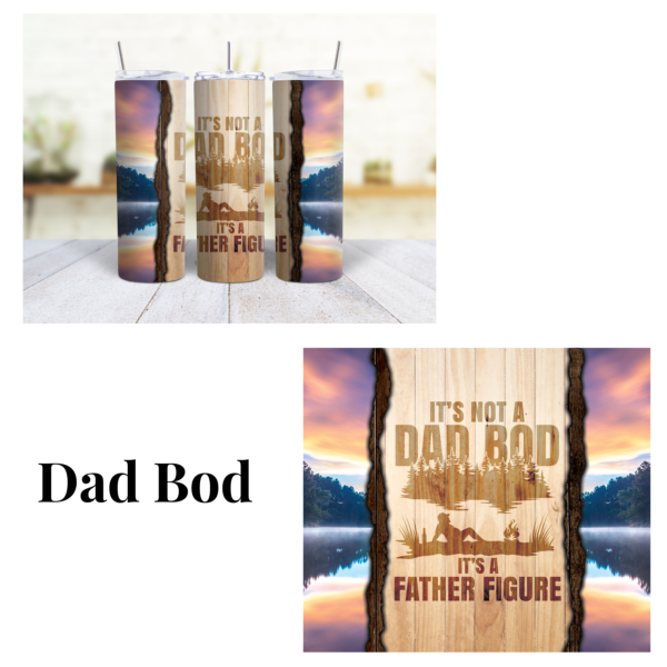 Dad Bod 20 oz Tumbler - Image 2