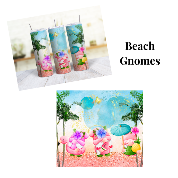 Beach Gnomes 20 oz Tumbler - Image 2