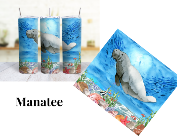 Manatee 20 oz Tumbler - Image 3