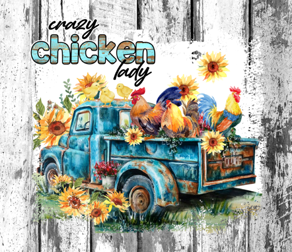 Crazy Chicken Lady 20 oz Tumbler - Image 2