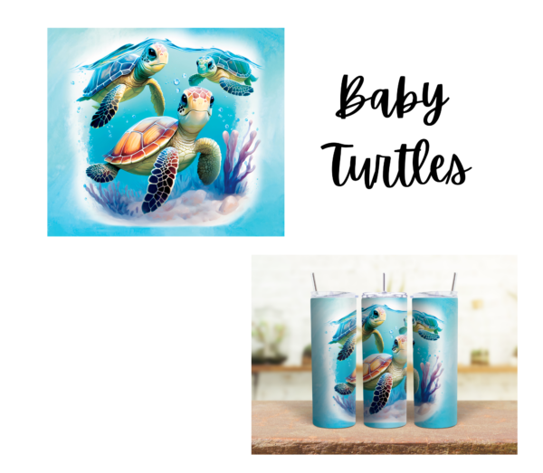 Baby Turtles 20 oz Tumbler - Image 2