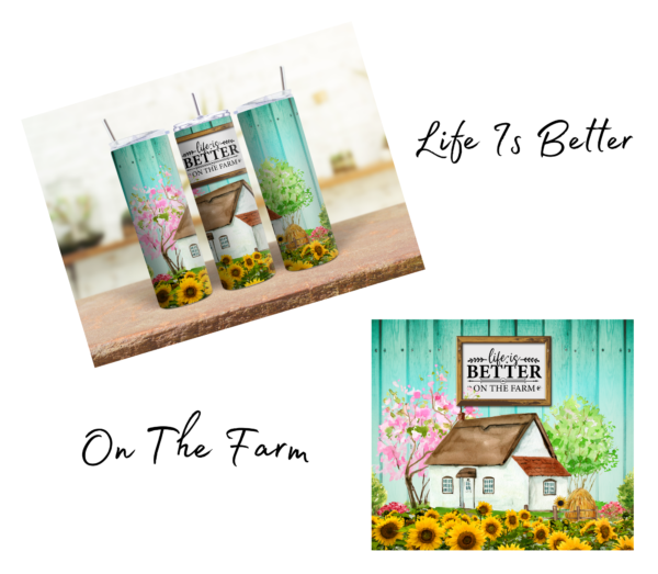 Life Is Better On The Farm 20 oz Tumbler - Image 2