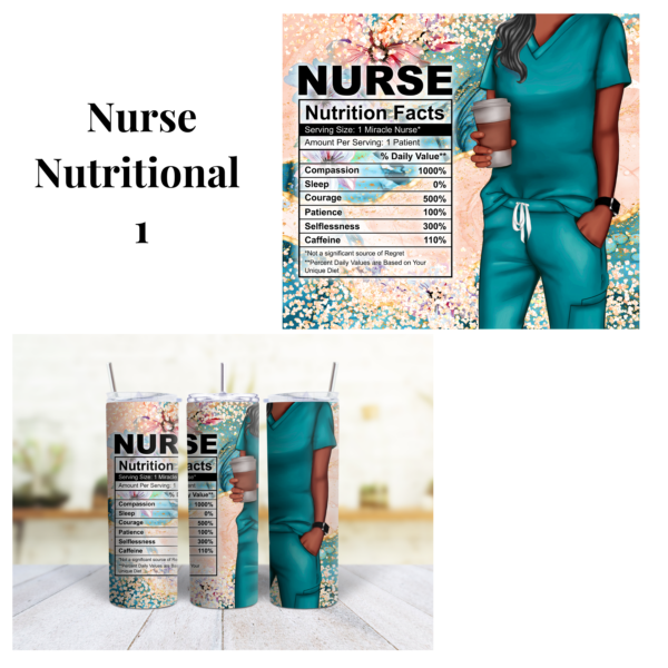 Nurse Nutrition (01) 20 oz Tumbler - Image 2