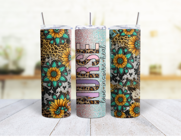 Nurse Sunflower 20 oz Tumbler