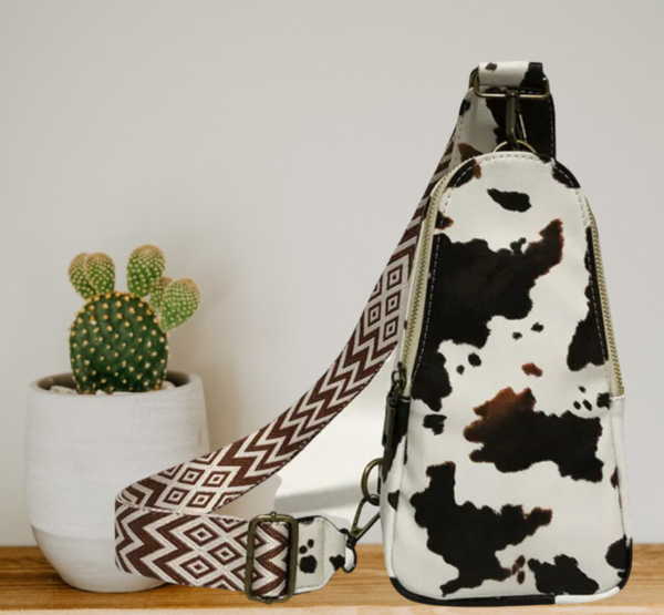 Sling Bag - Veg Tan Leather - Prints - Image 3