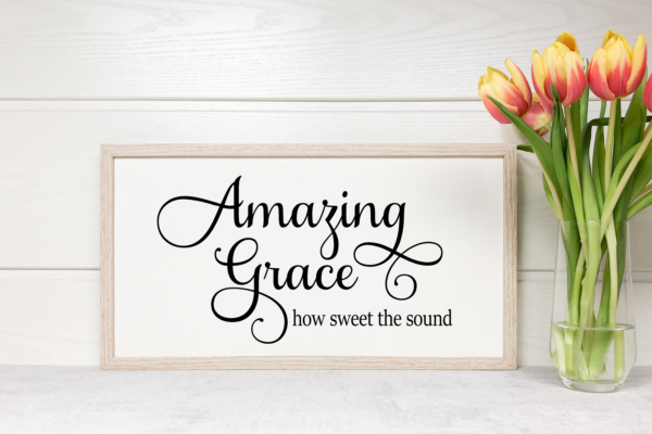 Amazing Grace How Sweet The Sound Shelf Sitter